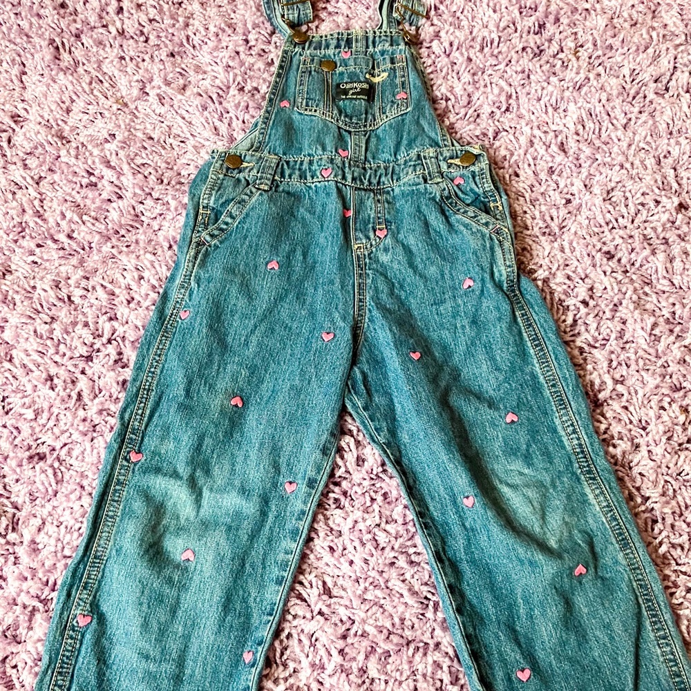 OshKosh B'gosh Teal Denim Overalls Classic Style